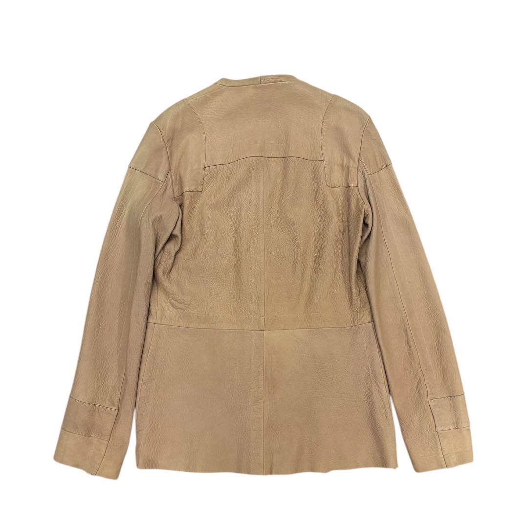 Rick Owens MADE IN ITALY ラムレザージャケット ベージュ