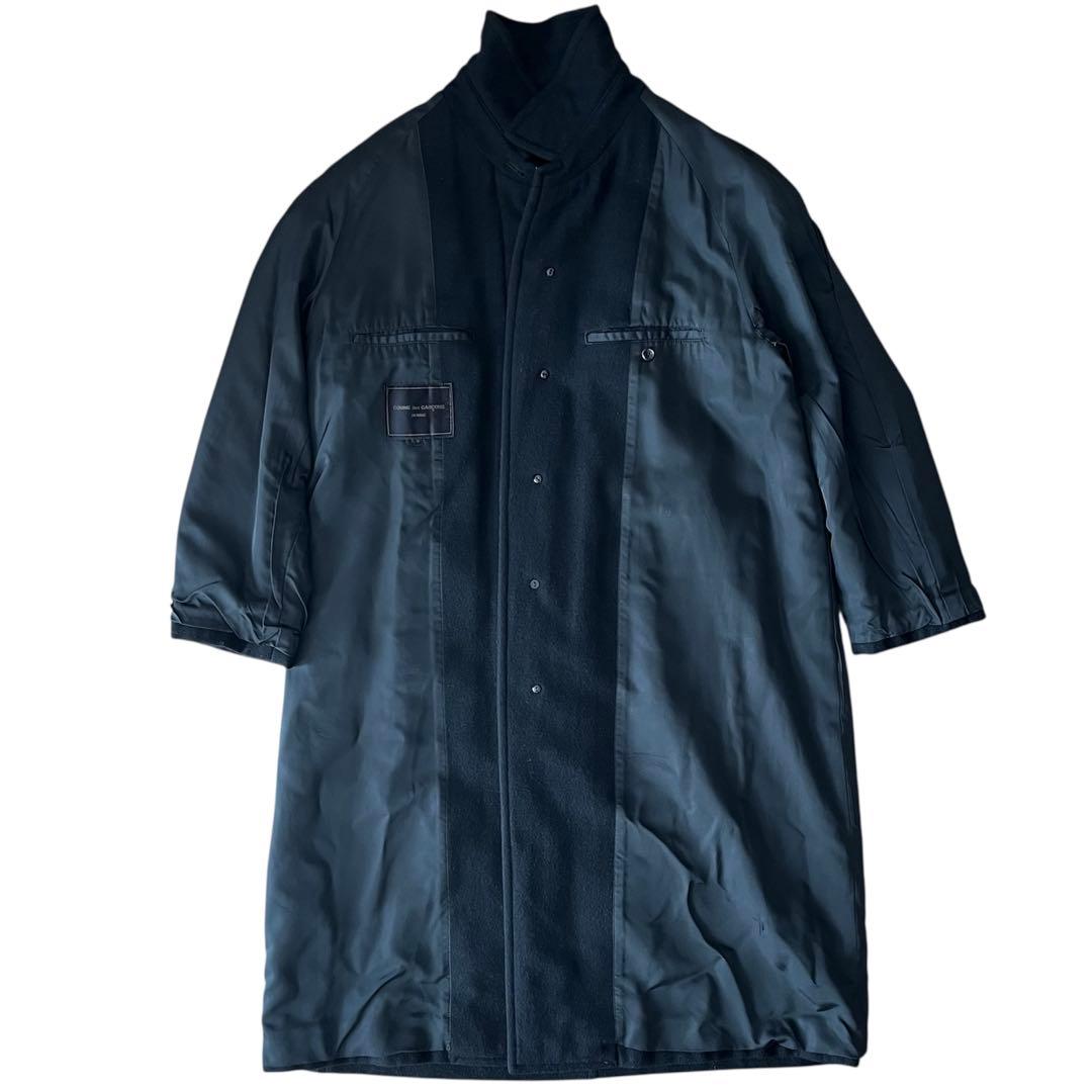 AD1994 ギャルソン オム コート アーカイブ 貴重 黒 S 田中オム