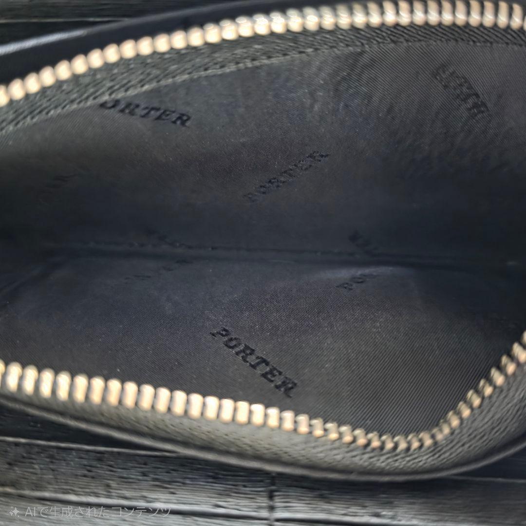 吉田カバン PORTER ブラック レザー L字 長財布