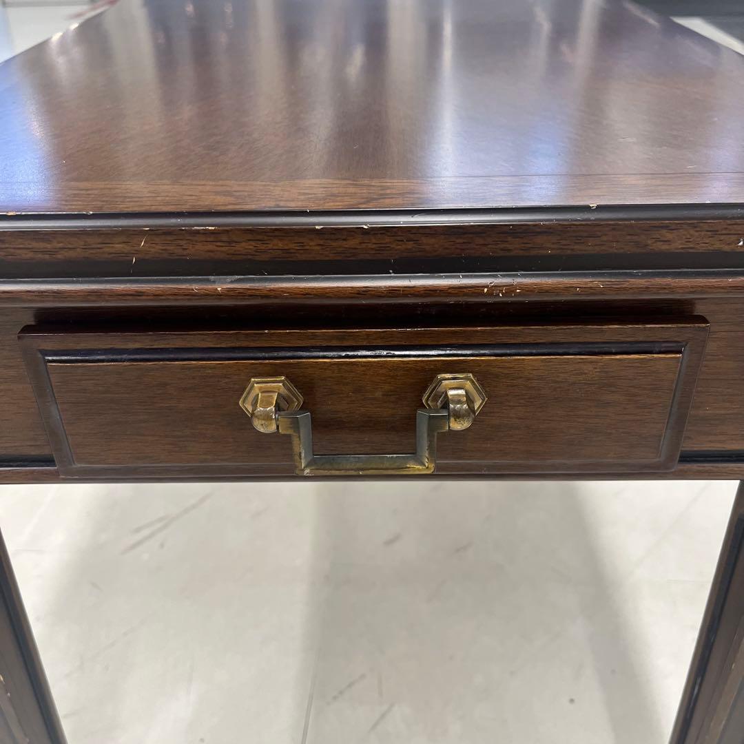 ①マルニ木工　地中海ロイヤル　引き出し付きサイドテーブル