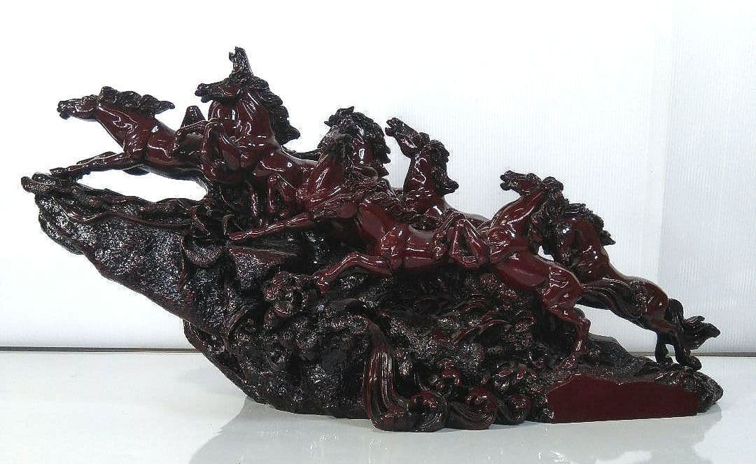 九頭馬 縁起物 開運 置物