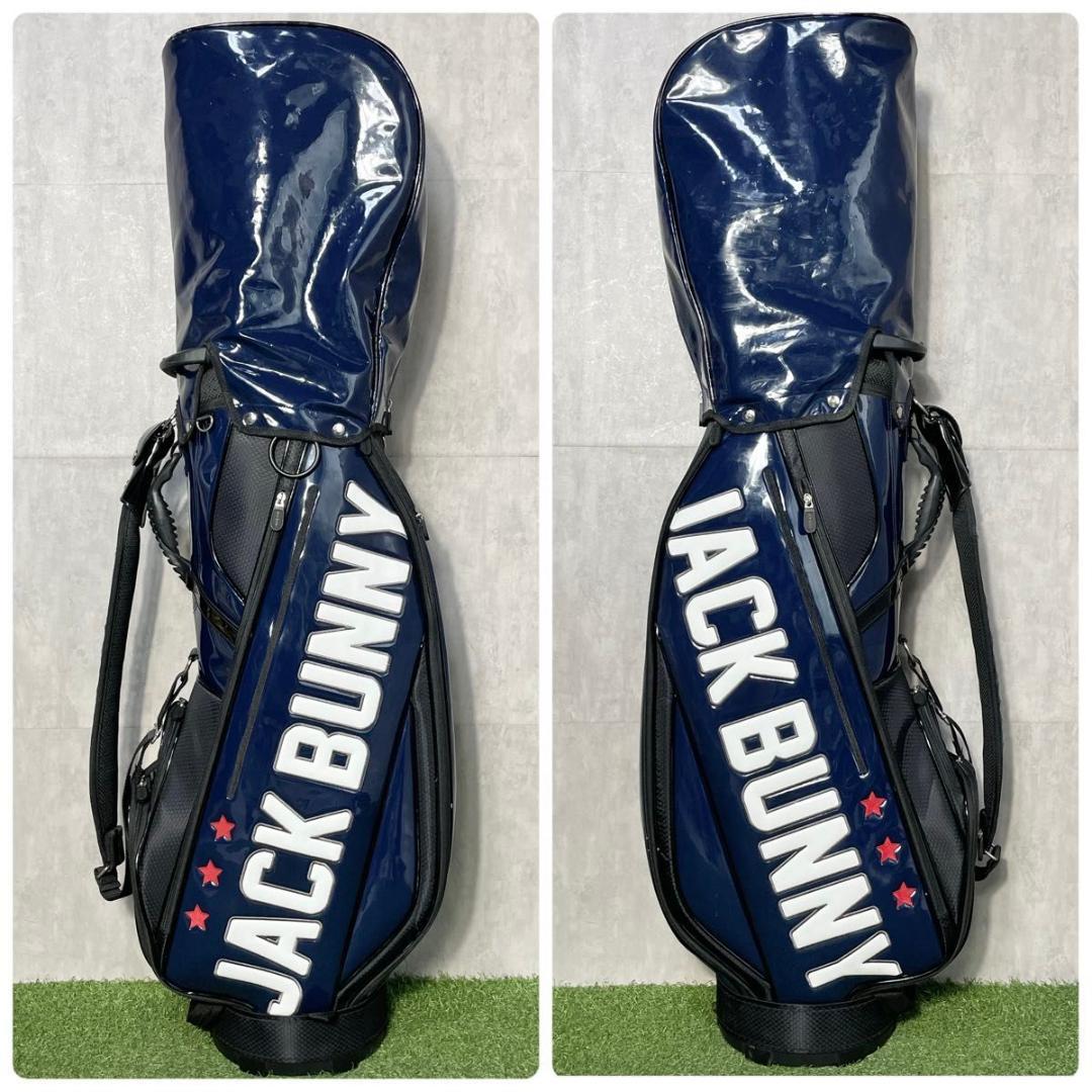 JACK BUNNY ジャックバニー キャディバッグ ゴルフバッグ ネイビー