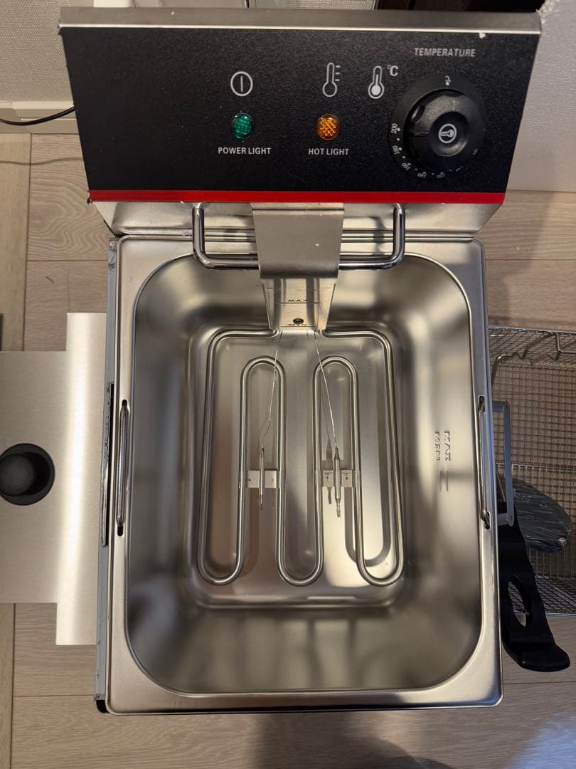 電気フライヤー 卓上フライヤー 揚げ物器 ミニフライヤー 温度調節 8L 揚げ物