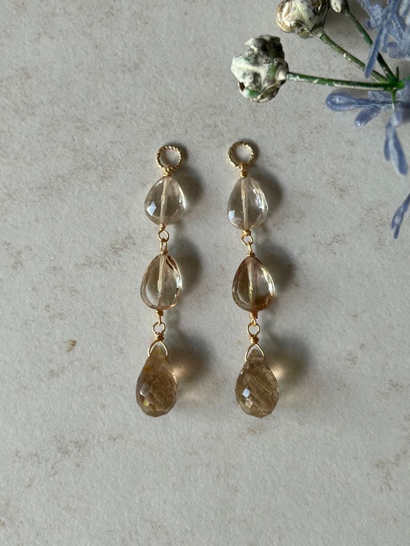 14KGF トパーズのチャーム