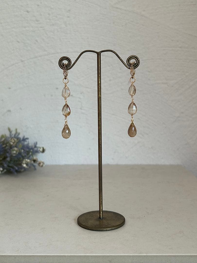 14KGF トパーズのチャーム