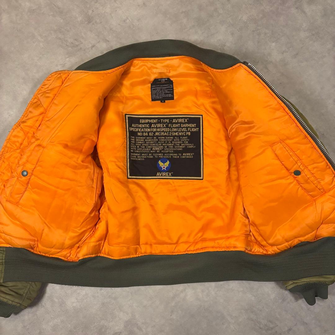 90s AVIREX MA-1 コマーシャルロゴ フライトジャケット
