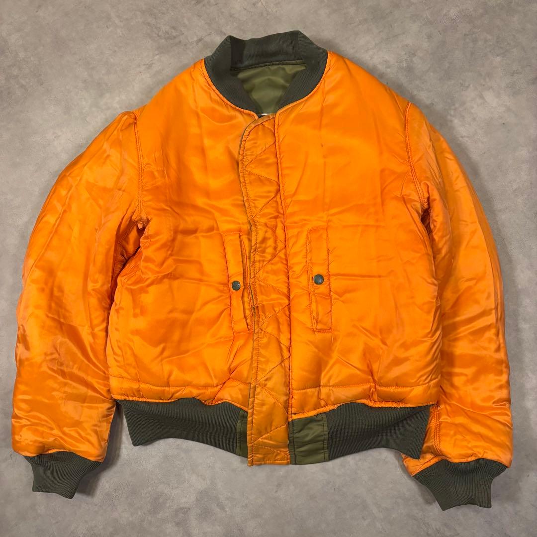 90s AVIREX MA-1 コマーシャルロゴ フライトジャケット