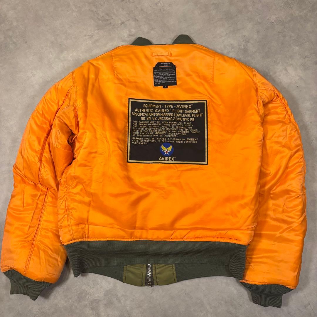 90s AVIREX MA-1 コマーシャルロゴ フライトジャケット