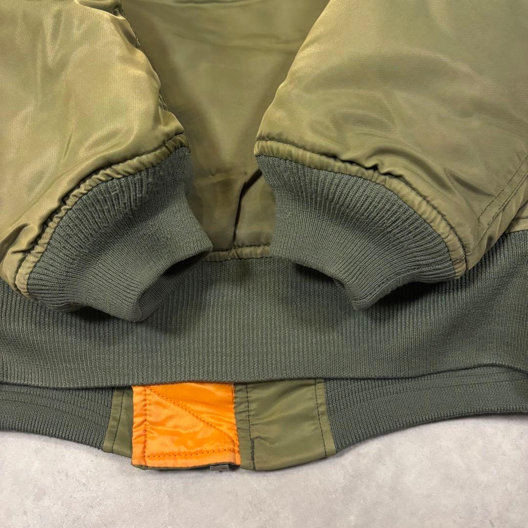 90s AVIREX MA-1 コマーシャルロゴ フライトジャケット