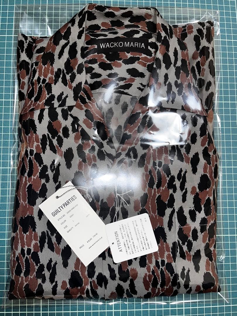 トップス WACKO MARIA LEOPARD HAWAIIAN SHIRT L/S