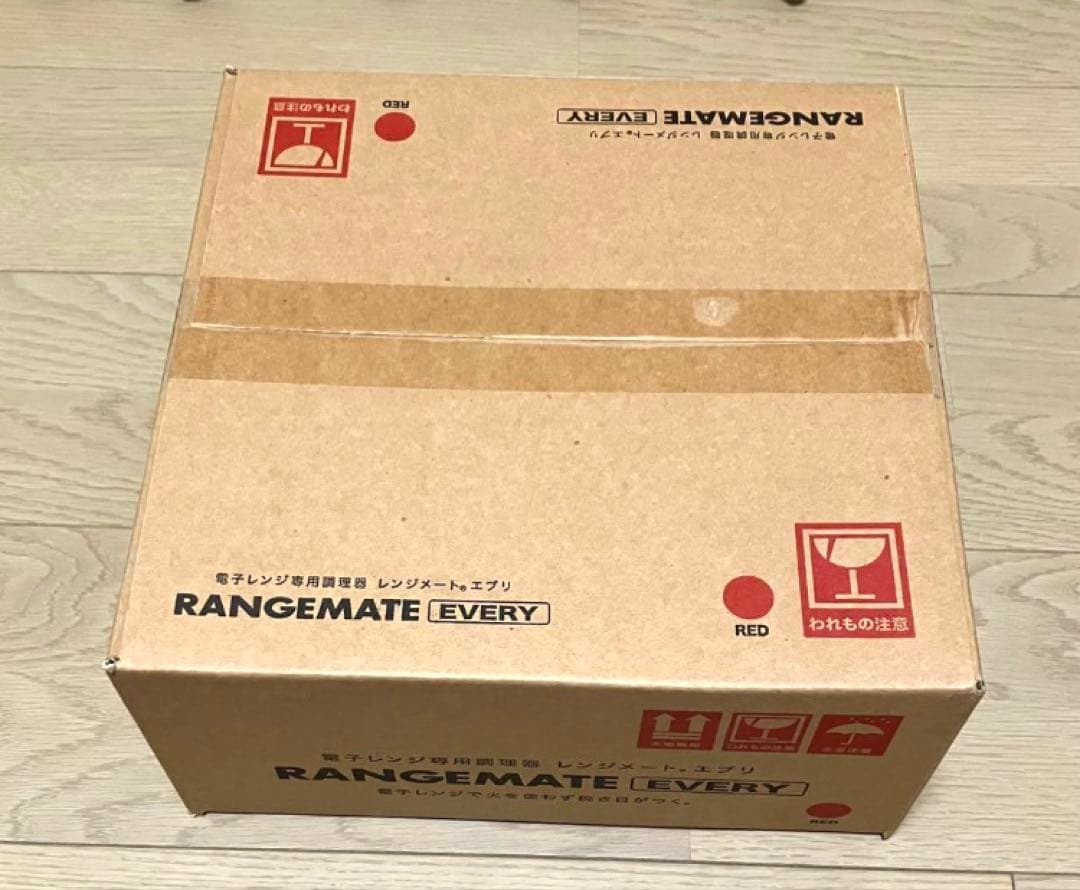 《新品未開封》レンジメートエブリ 電子レンジ専用調理器　レッド　＠ジャパネット