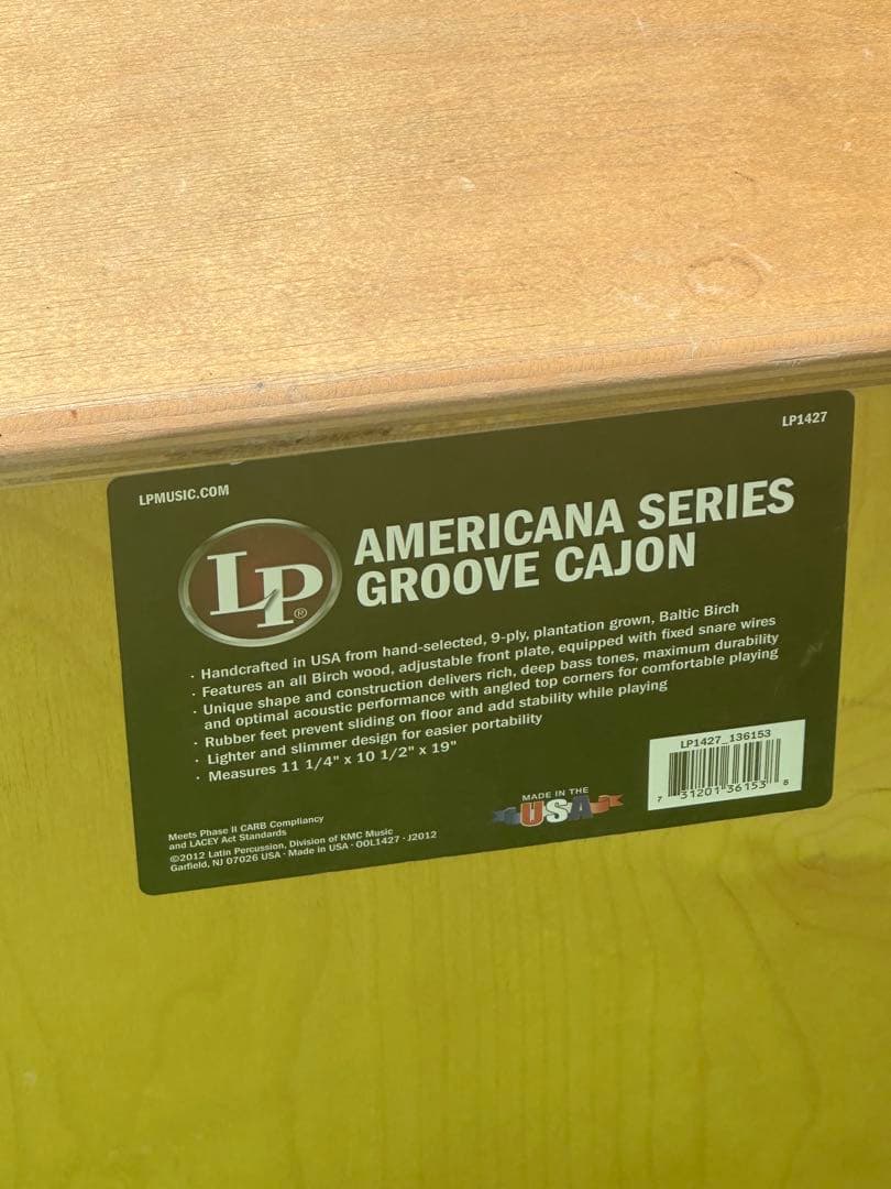 パーカッション・打楽器 LP Americana Series Groove Cajon