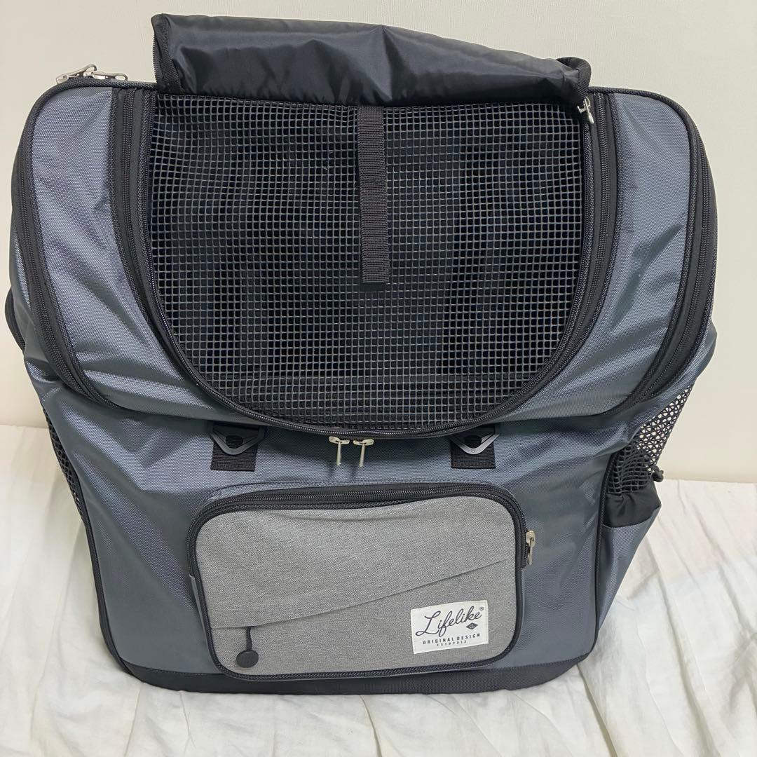 美品　LIFE LIKE 2wayリュック　ペットキャリー耐荷重15kg 災害