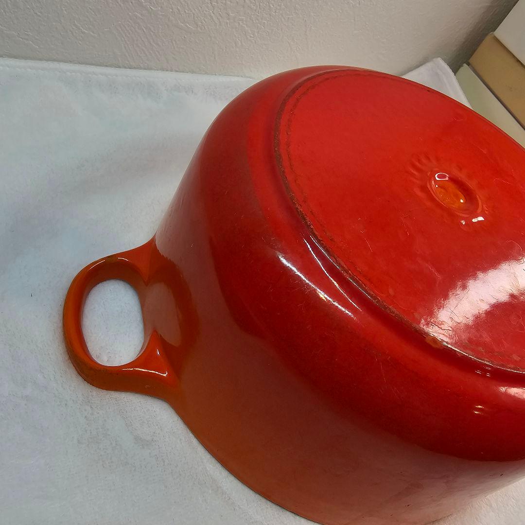 Le Creuset ル・クルーゼ 両手鍋 20CM オレンジ