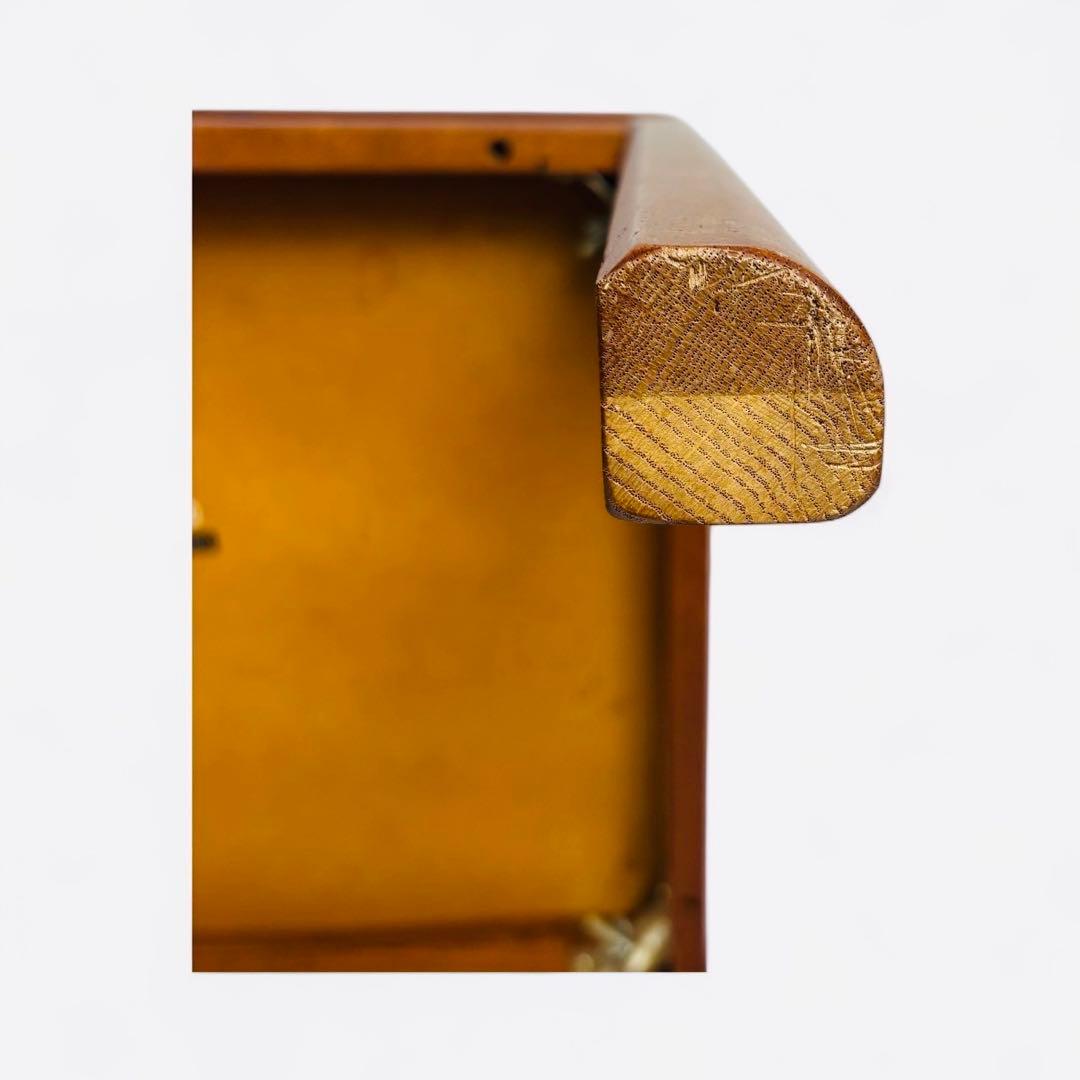 希少特注カリモク1991年製 抽象柄特殊塗装×ブナ脚リビングテーブル一点物