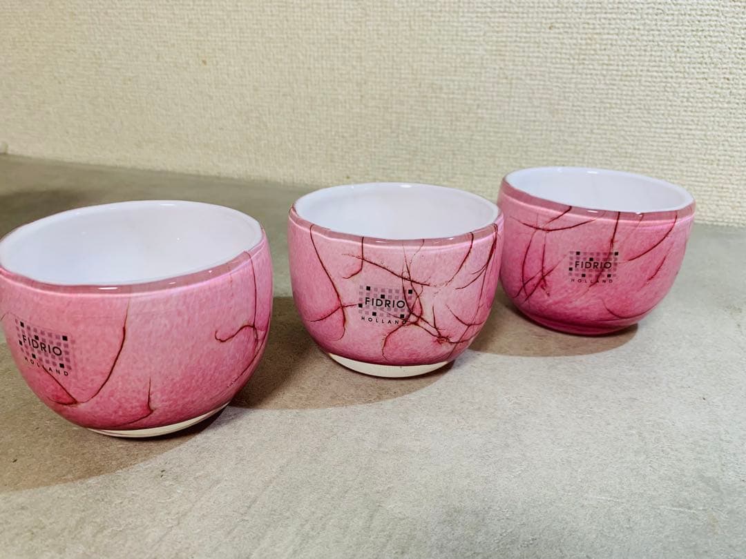 k0905-10★FIDRIO 花瓶 フラワーベース 花器 ガラス製4個セット