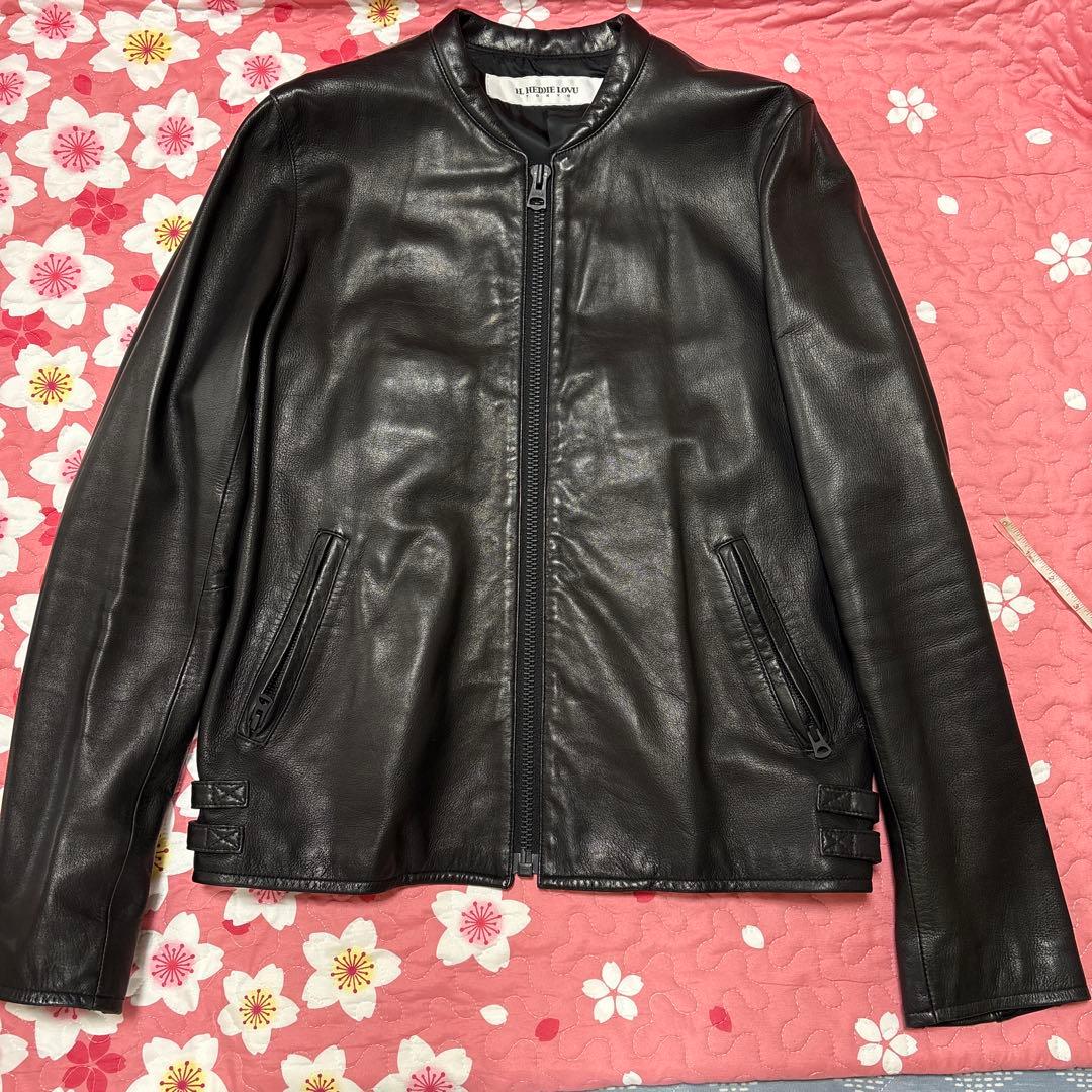 HL HEDDIE LOVUシングルライダースジャケット 黒