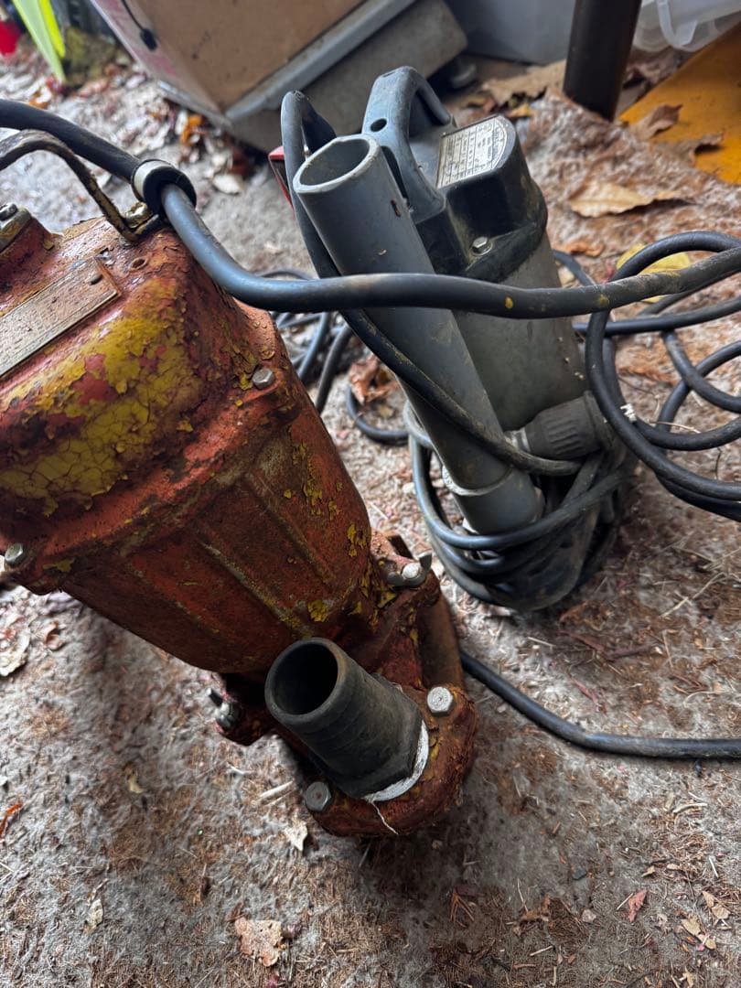 【通電確認済み】 水中ポンプ 100V 寺田ポンプ ツルミポンプ二点セット