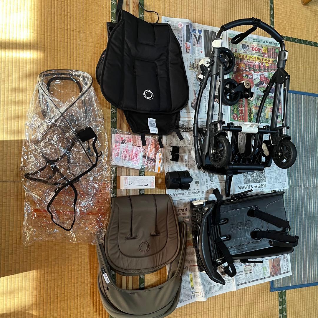 値下！バガブーbee5 ベビーカー オリーブグリーン　bugaboo スタンド有
