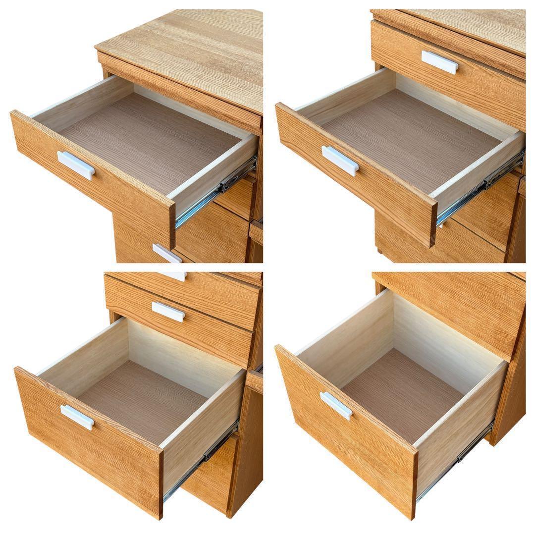 【美品】モモナチュラル HORM ホルム オーク材 キッチンボード 北欧風