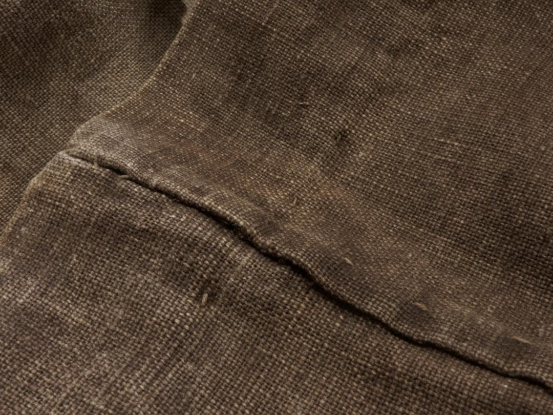 木綿・昔の商人暖簾・長い3巾・渋染め・明治期前後・今井の文字・のれん・地厚