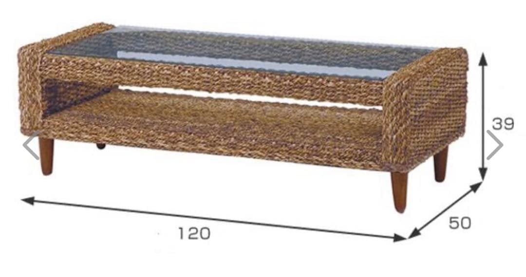 【送料込み】アバカテーブル(幅120)