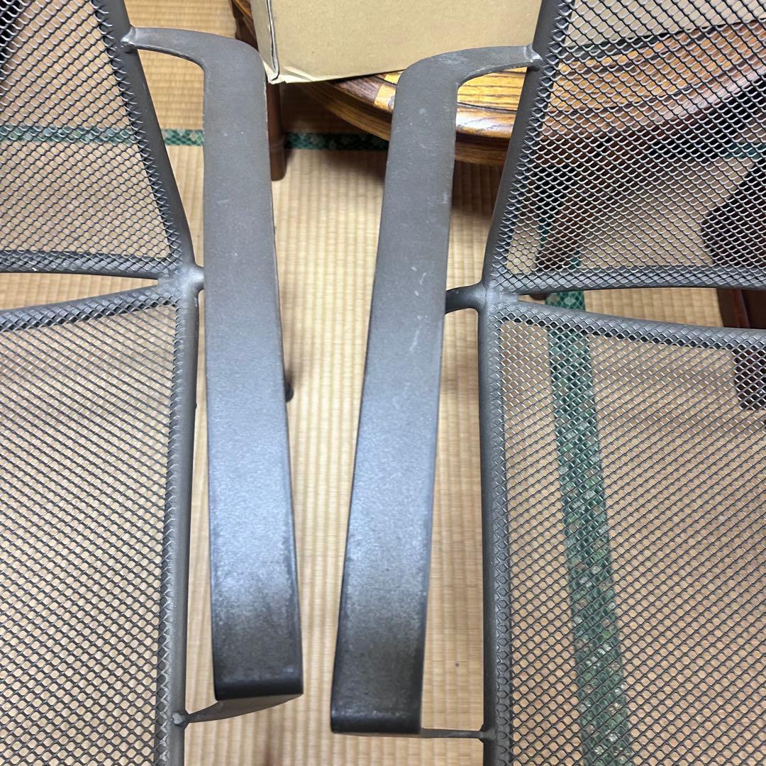 RESTAREA ラスティアームチェア RUSTY メタルメッシュ 2脚セット