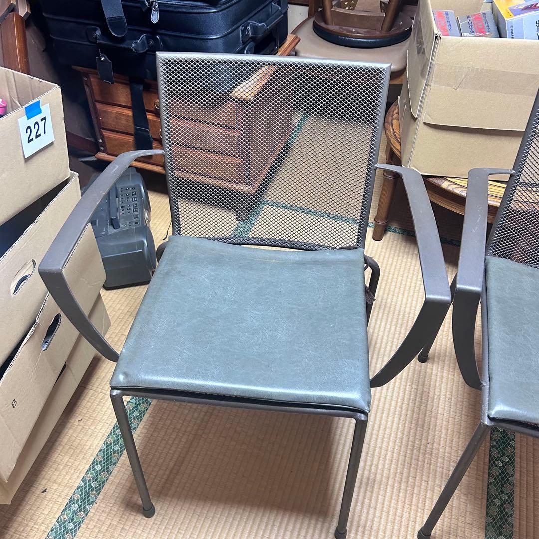 RESTAREA ラスティアームチェア RUSTY メタルメッシュ 2脚セット