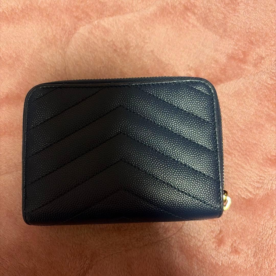 サンローラン 財布 ネイビー