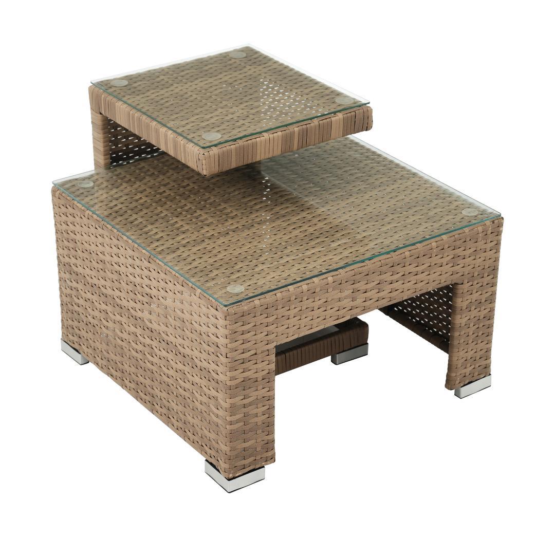 パラソル付き ガーデンファニチャー 5点 ガーデンテーブル ガーデンソファー