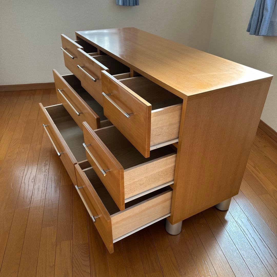 ライトウッド 7引き出しチェスト