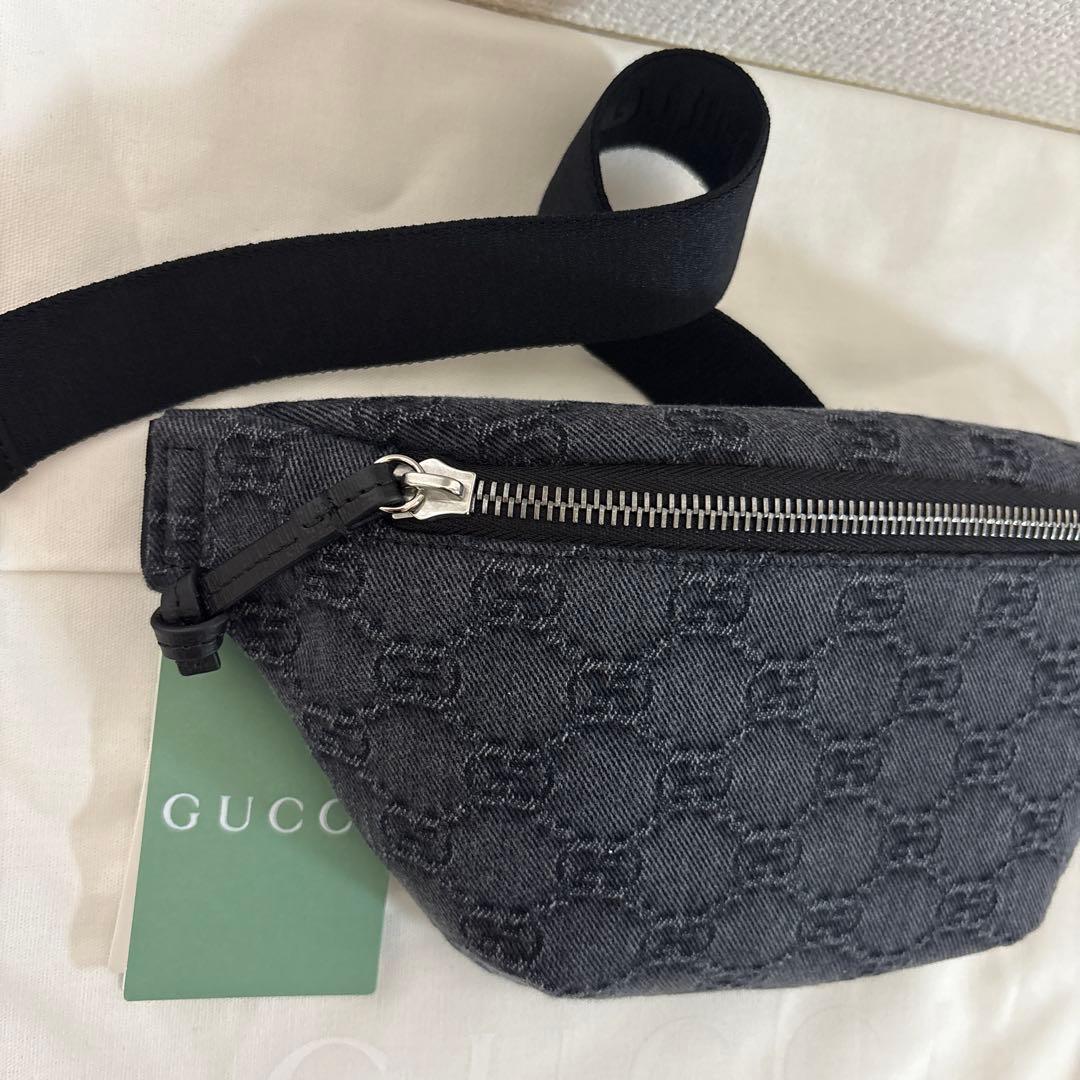 しじみ様♪⚠️《未使用》GUCCI／〔チルドレンズ〕GGデニム ベルトバッグ