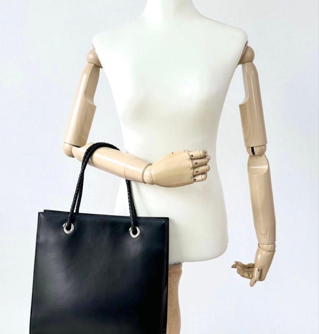 J*J様 ブラックレザートートバッグ 大容量