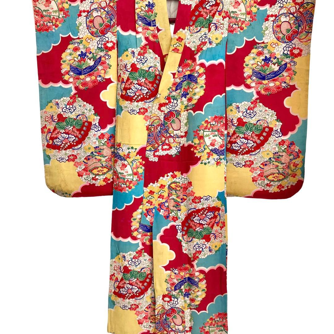 アンティーク　女の子　子供着物　NO1