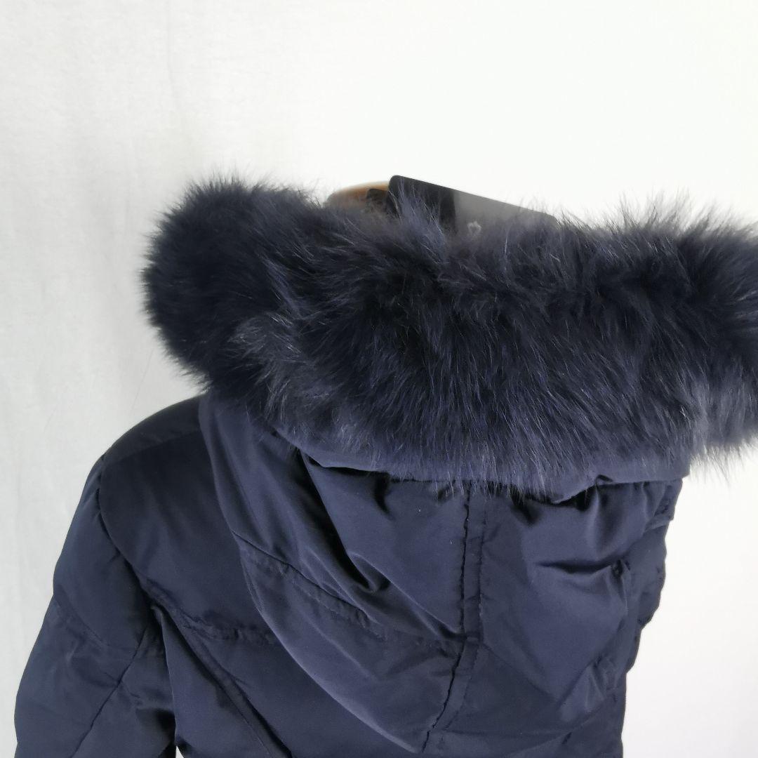 極美品 タグ付き フォックスファーバッスルスタイルダウンコート