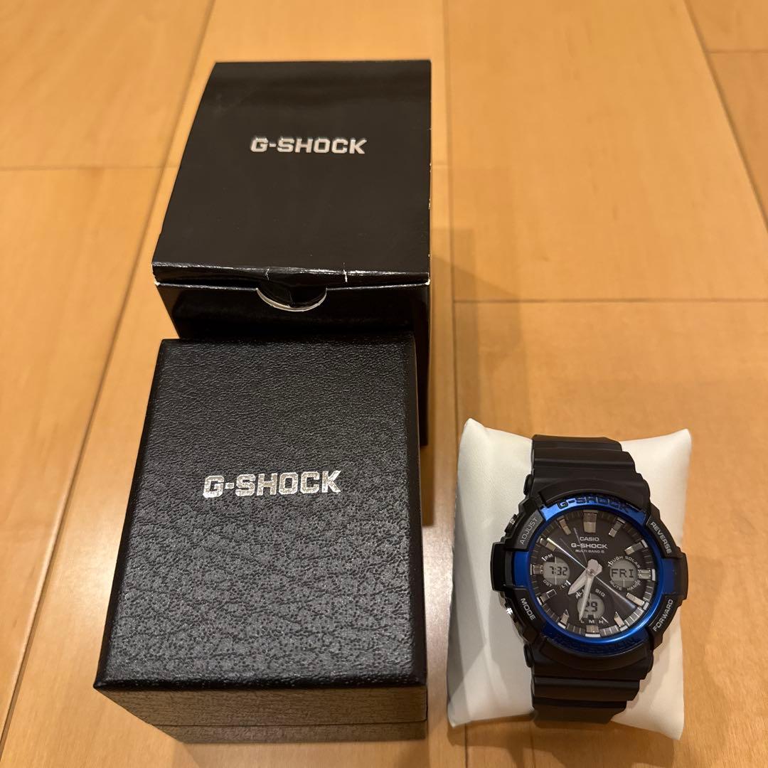 中古品　カシオ　G-SHOCK GAW-100B 電波ソーラー腕時計