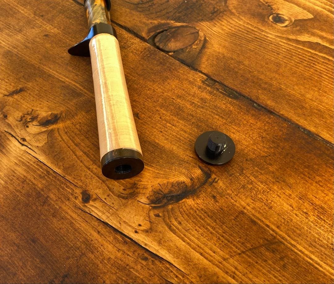 トラウトロッド　テレスコロッド　コンパクトロッド　天然木　ウッドリールシート