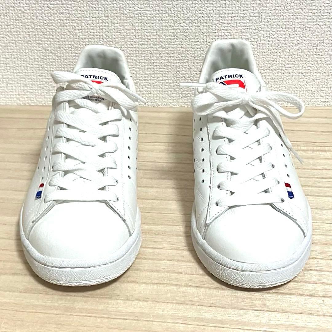 ほぼ新品 PATRICK ケベック QUEBEC WHT 日本製 ホワイト 24