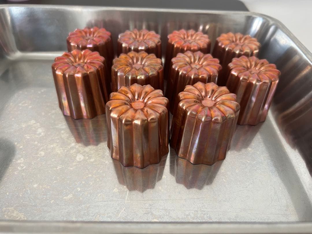 カヌレ型　銅製　浅井商店　大