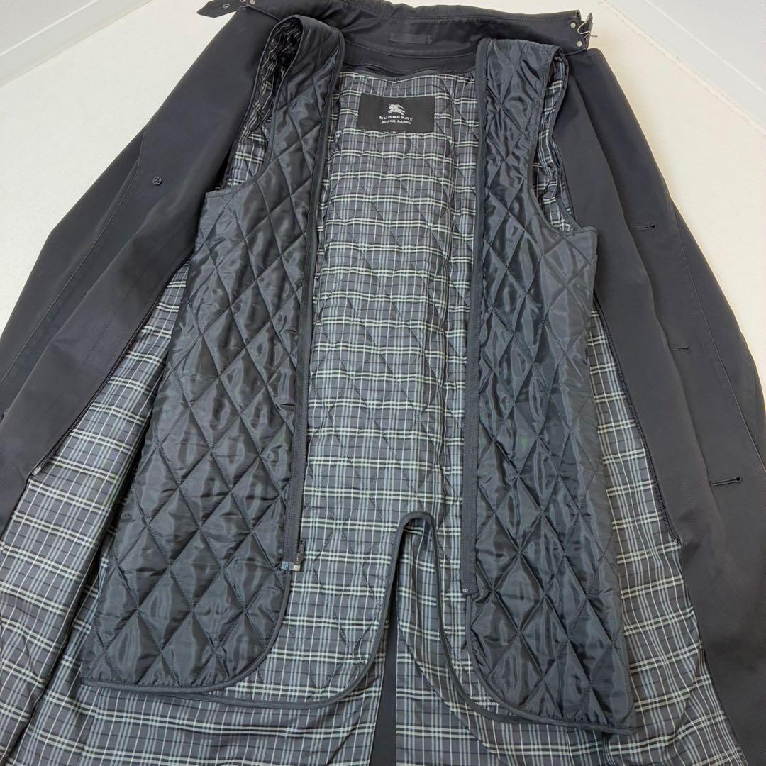 バーバリーブラックレーベル　トレンチコート　ライナー　ノバチェック　ベルト　M