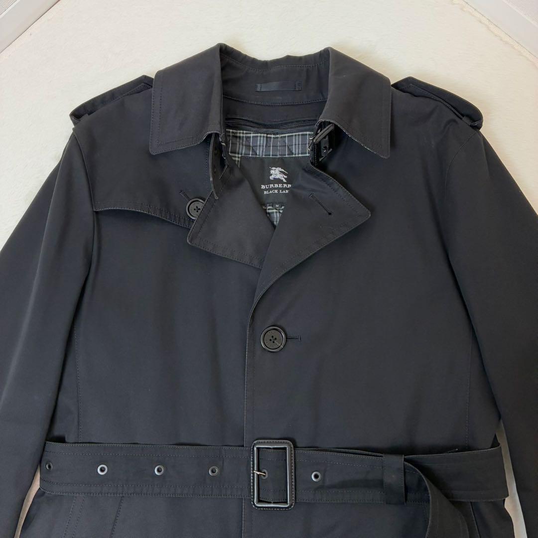 バーバリーブラックレーベル　トレンチコート　ライナー　ノバチェック　ベルト　M