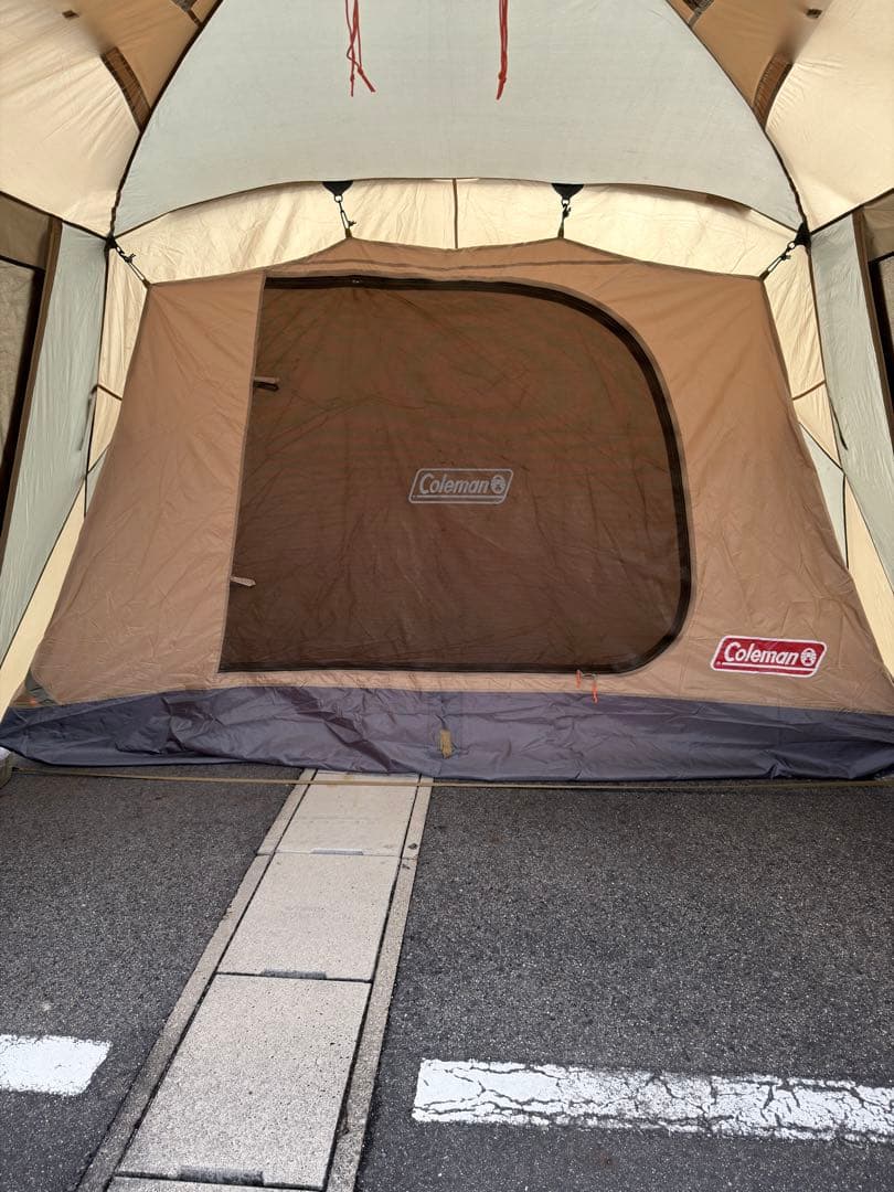 コールマン ラウンドスクリーン 2ルームハウス オリーブ×コヨーテ