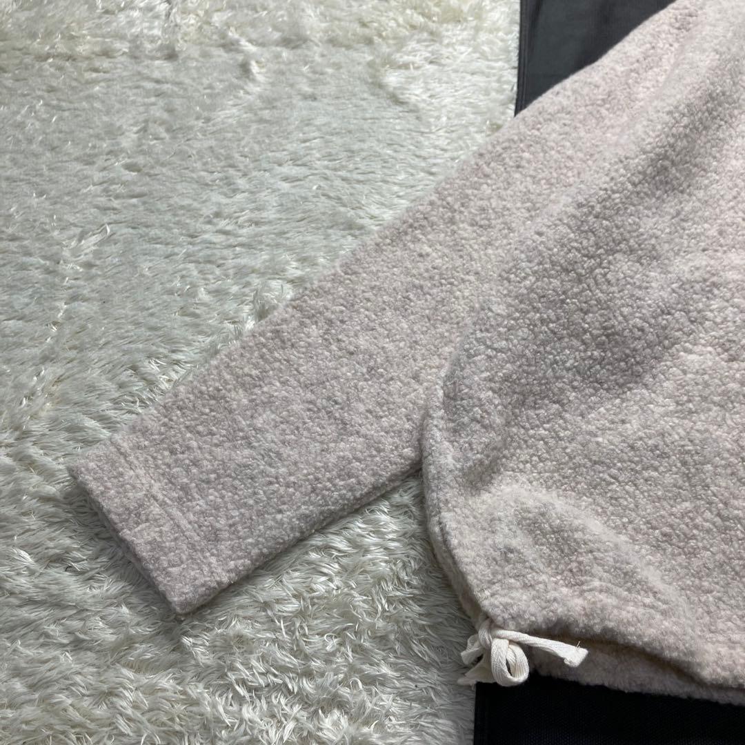 美品✨24AW かぐれ　ボアプルオーバー　ボトルネック　ベージュ　FREE