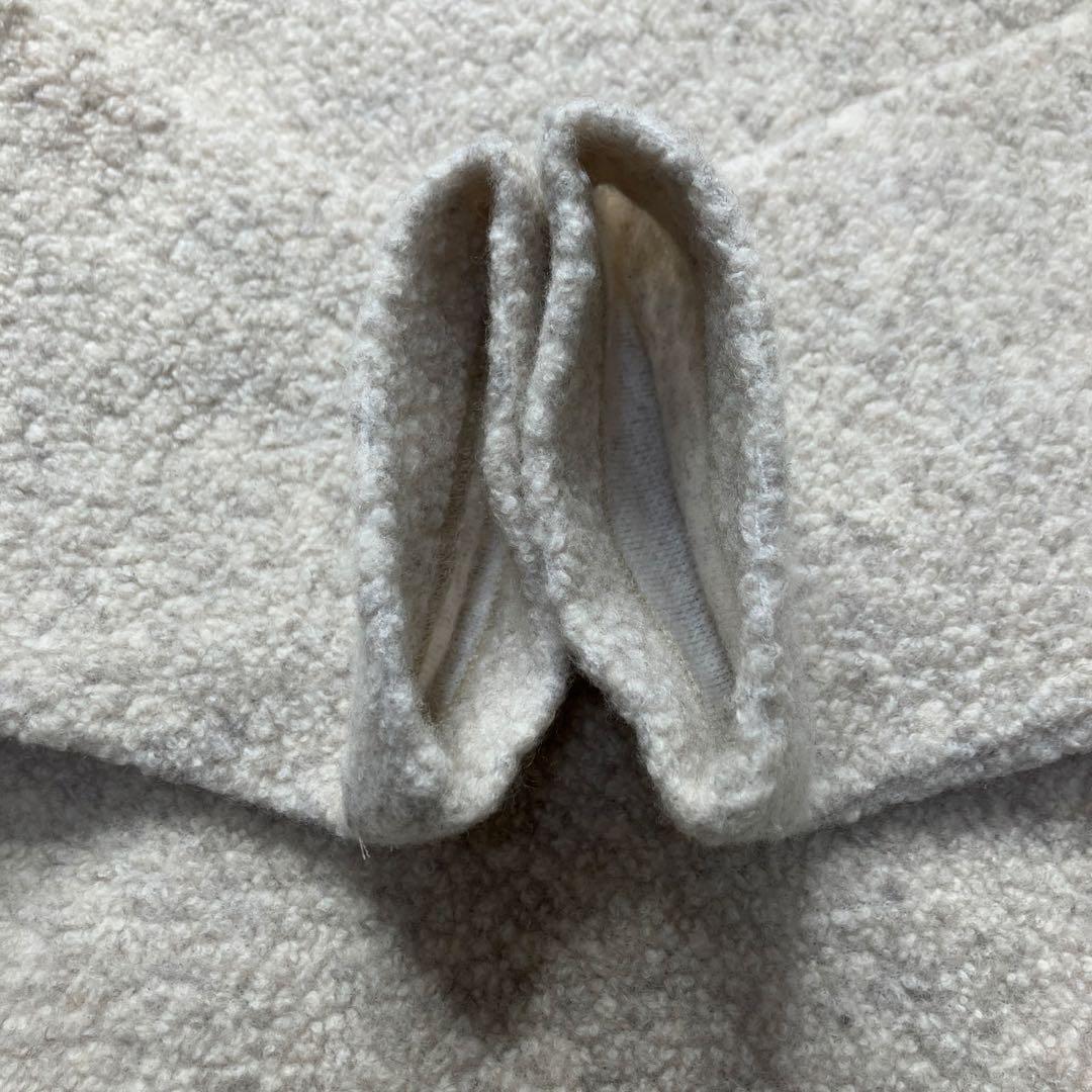 美品✨24AW かぐれ　ボアプルオーバー　ボトルネック　ベージュ　FREE