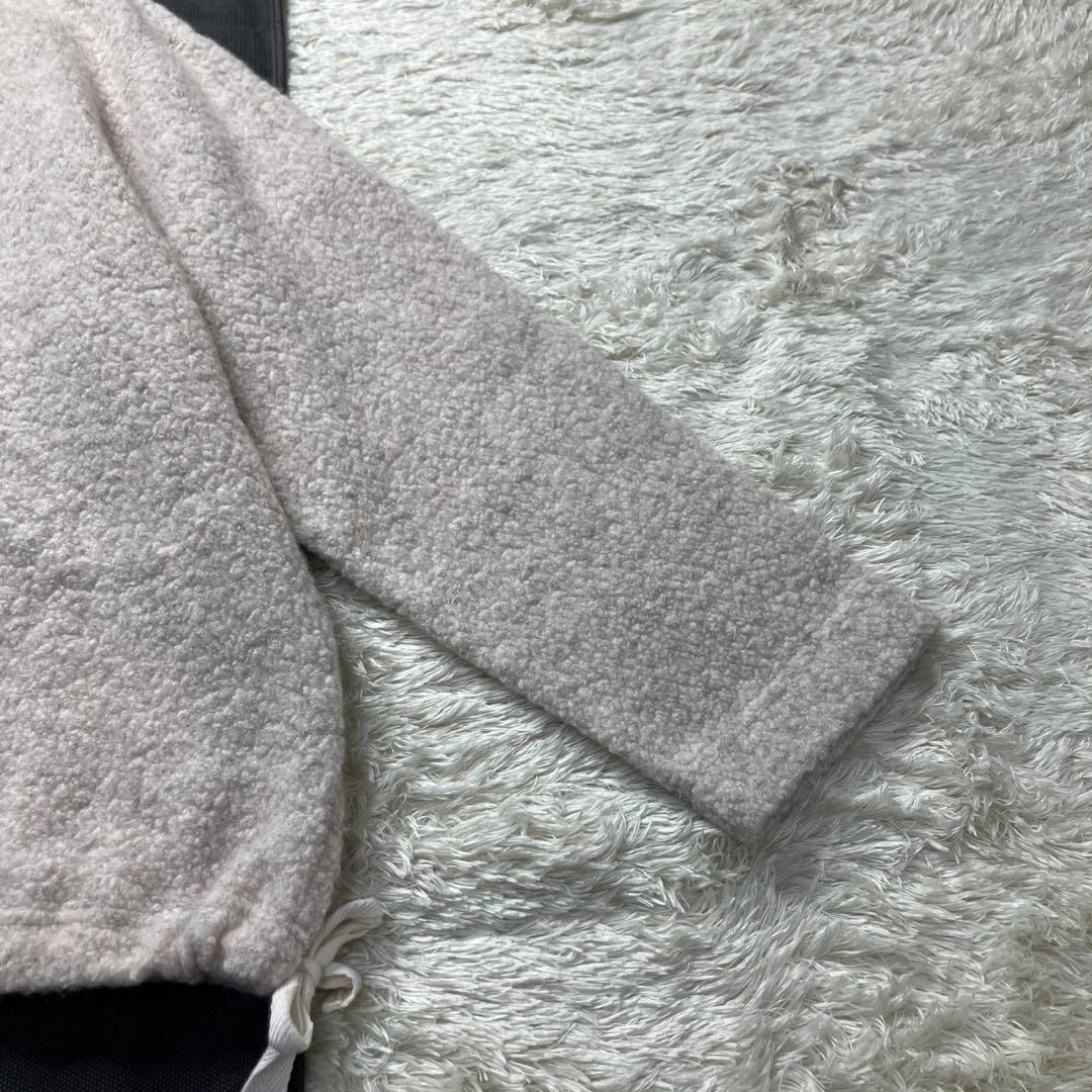 美品✨24AW かぐれ　ボアプルオーバー　ボトルネック　ベージュ　FREE