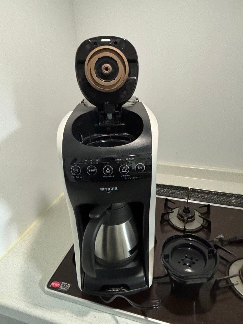 美品！タイガー魔法瓶 コーヒーメーカー ACT-E040W-M クリームホワイト