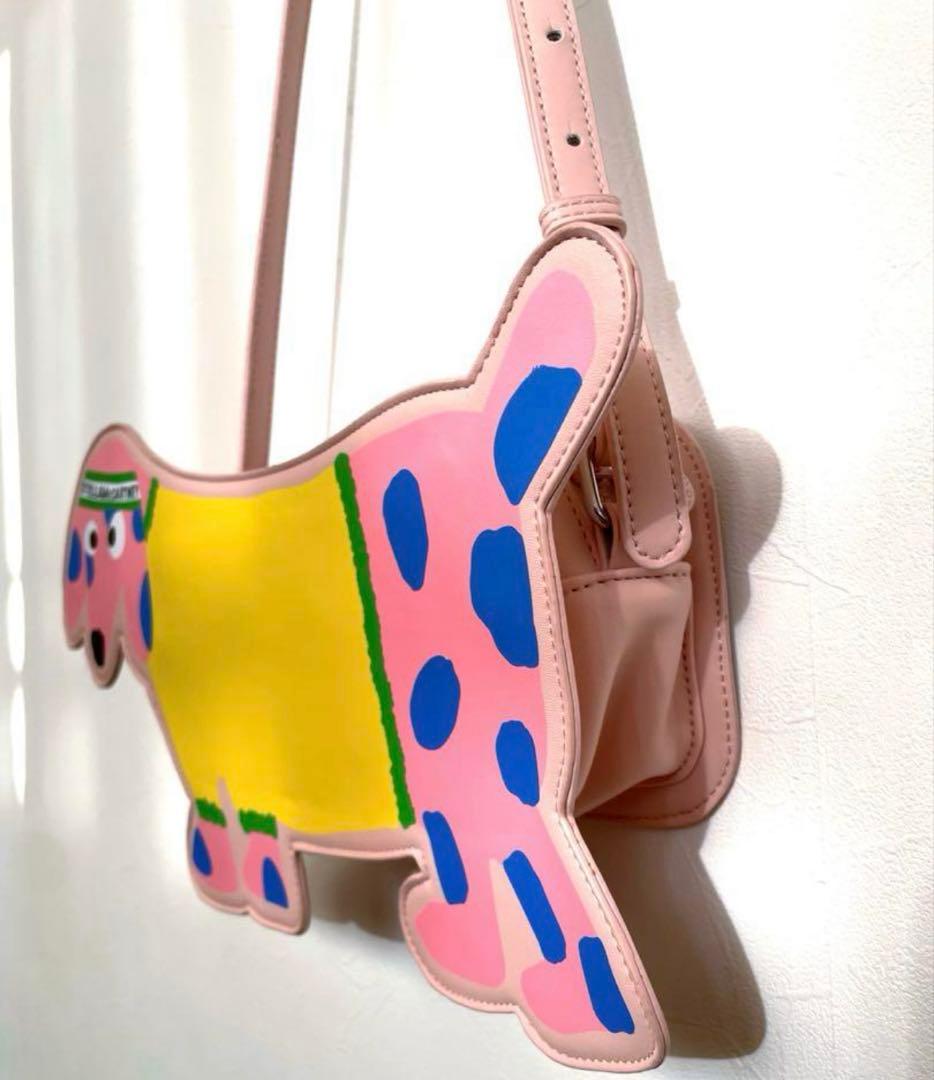 セール⚫︎STELLA McCARTNEY⚫︎ピンクの犬のショルダーバッグ