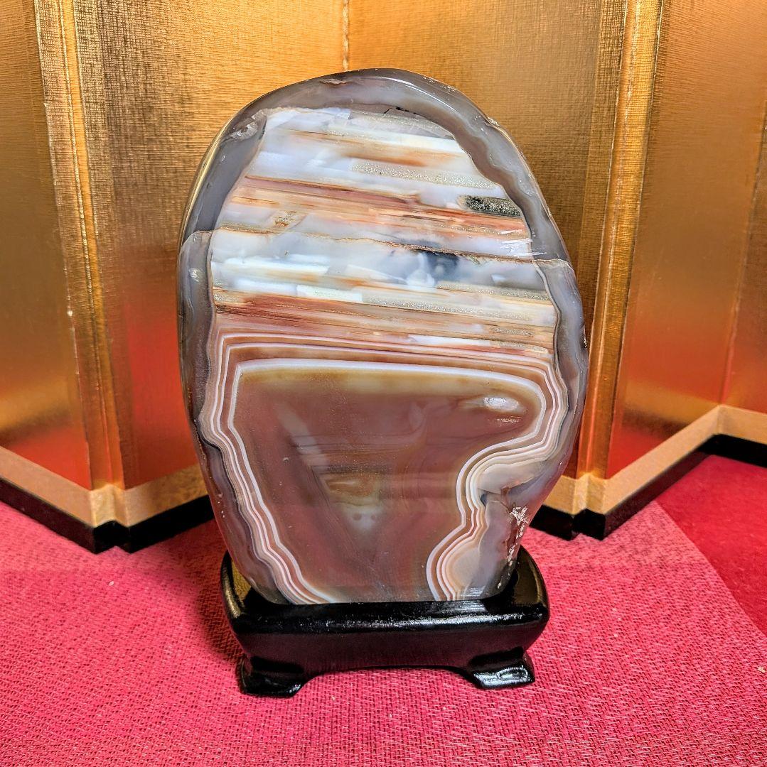 メノウ 1.8㌔ 鑑賞石 観賞石 水石 盆石 天然石 鉱物 ジャスパー