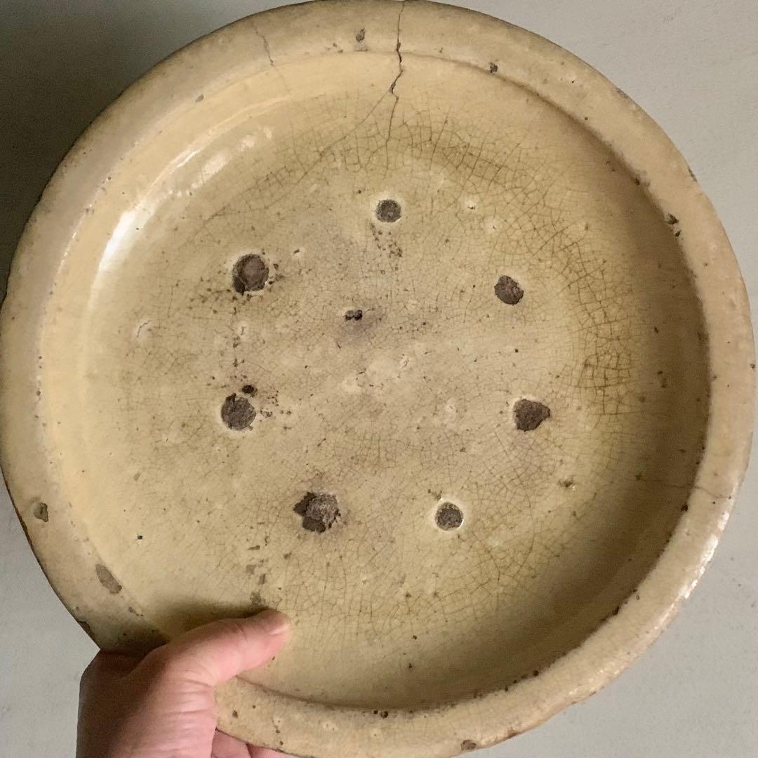 味の佳い 瀬戸 石皿 古美術 古道具 アンティーク