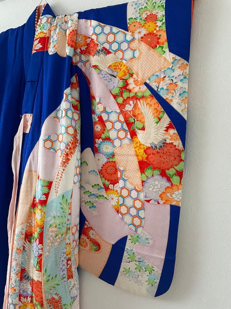 七五三　7歳　正絹お着物セット　作り帯